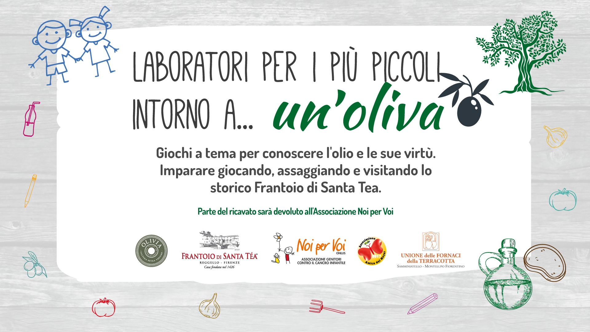 laboratori intorno a un'oliva